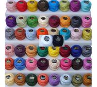 Lot de 50 pelotes de coton perlé AnchorTaille 8 (85 mètres chacune) - GCS London.