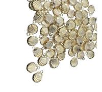 Lot de 50 pendentifs à breloques sur le thème des créatures marines - Fournitures de fabrication de bijoux - Étoile de mer - Pendentifs pour colliers, bracelets, loisirs créatifs, taille unique, Comme