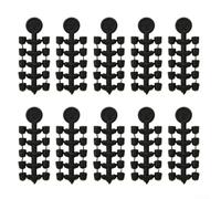 Lot de 50 perles d'arrêt de crochet avec 20 chevilles à vis pour pêche à la carpe pour les bas de ligne CHOD ou Ronnie (D)