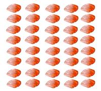 Lot de 50 perles dégradées en verre de 12 x 20 mm - Fournitures artistiques pour la fabrication de bijoux créatifs - Perles décoratives en épingle à cheveux - Pétales dégradés pour la fabrication de