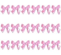 Lot de 50 perles d'ongles roses - Effet visuel - Noeud de nœud - Décoration des ongles - Bijoux de manucure pour salon de manucure - Accessoires de nail art