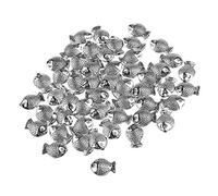 Lot de 50 perles espacées ées en forme de poisson pour la fabrication de bijoux
