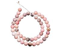 Lot de 50 perles lâches lisses opales roses de 8 mm, fil de pierres précieuses opale pour la fabrication de bijoux DIY perles par Gems Valley (AMB-3493)