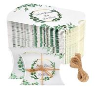 Lot de 50 petites boîtes à dragées « Schön Das Du Da Bist » - 9 x 6 x 2,5 cm