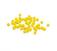 Lot de 50 petites perles de polissage en verre à facettes Jaune 3 x 2 mm