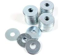 Lot de 50 petites rondelles de réparation M6 x 20 mm en acier zingué large, épaisses et plates