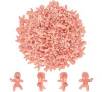 Lot de 50 petits gâteaux en plastique pour bébés de 2,5 cm pour jeux de gâteaux King Cake My Water Broke, mini bébés en plastique pour jeu de glaçons, décorations de fête prénatale