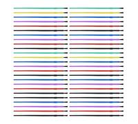 Lot de 50 petits pinceaux en nylon pour aquarelle, gouache, acrylique, artiste, nylon, petite aquarelle