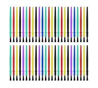 Lot de 50 petits pinceaux en nylon pour aquarelle, gouache, acrylique, artiste, nylon, petite aquarelle