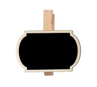 Lot de 50 petits tableaux noirs à clipser pour mémos, notes, étiquettes alimentaires, petit tableau à message en bois avec clips d'étiquetage pour mariage, loisirs créatifs