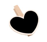 Lot de 50 petits tableaux noirs avec pince en bois, petits panneaux de tableau à message avec clips pour mémos, notes, étiquettes alimentaires, étiquettes artisanales