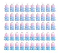 Lot de 50 pièces collection d'ours de couleur Charme Pendnat Accessoires en résine robustes portables pour des tenues d'adaptation tendance