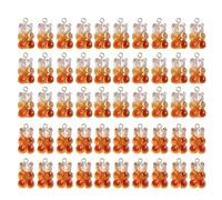 Lot de 50 pièces collection d'ours de couleur Charme Pendnat Accessoires en résine robustes portables pour des tenues d'adaptation tendance