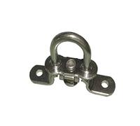 Lot de 50 pièces de remorque - Fermeture à vis pour œillets ovales - Galvanisé - 42 x 22 mm