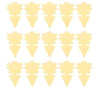 Lot de 50 pièges adhésifs jaunes pour moucherons, moustiques et insectes ¿ Plaques adhésives écologiques pour usage intérieur et extérieur