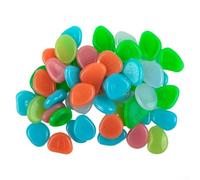 Lot de 50 pierres luminescentes - Une touche unique pour vos espaces intérieurs et extérieurs avec effet durable (mélange)