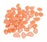 Lot de 50 pierres luminescentes - Une touche unique pour vos espaces intérieurs et extérieurs avec effet durable (orange)