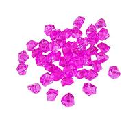 Lot de 50 pierres précieuses en acrylique transparent pour vase ou décoration de table de mariage (H, taille unique)
