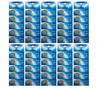 Lot de 50 Piles bouton plates lithium 3V type CR2032 - Visiodirect -