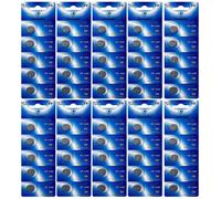Lot de 50 Piles bouton plates lithium type CR1220 3V compatibles BR1220 DL1220 ECR1220 PA 5012LC - Visiodirect -