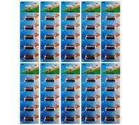Lot de 50 Piles type LR1 1,5V compatibles LR01/MN9100/AM5/E90 /UM5 /SUM5/LR1N - Visiodirect -
