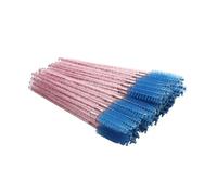 Lot de 50 pinceaux à cils exquis pour femme - Accessoires de Saint-Valentin - Pince à épiler à sourcils - Prise en main facile - Rose rouge/bleu