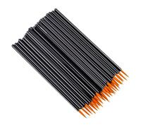 Lot de 50 pinceaux pour extensions de cils, rouges à lèvres, applicateurs