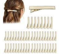 Lot de 50 pinces à bec de canard pour cheveux - Avec une forte adhérence antidérapante et allongée pour un maintien sûr - Clips coiffants pour femmes et filles aux cheveux longs, pour femmes, mères