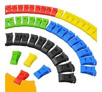 Lot de 50 pinces à chaussettes pour machine à laver et sèche-linge - Mini pinces à linge avec crochets - Trieur de chaussettes pour machine à laver (multicolore)