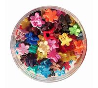 Lot de 50 Pinces à Cheveux Colorées à Petites Fleurs, Pinces à Cheveux pour bébé, Mini Pinces à Griffes, Pinces à Mâchoire Mignonnes, épingles à Cheveux, Barrettes à Cheveux pour