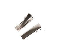 Lot de 50 pinces à cheveux crocodiles en métal - Base vierge - Accessoire de coiffure (2,5 cm, 50 pièces)