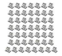 Lot de 50 pinces à ressort robustes à 5 trous pour réparation de meubles, canapés, crochets à ressort, pinces fixes durables pour la maison, accessoires de lit