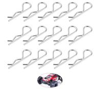 Lot De 50 Pinces De Carrosserie Rc,Pièces De Rechange Reely 1/10 Rc,Accessoires De Coque De Voiture Argentés,Pièces De Rechange Pour Véhicules R/C