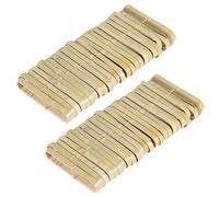 Lot de 50 pinces jetables en bambou pour toast
