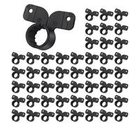 Lot de 50 pinces pour tube de suspension - Type papillon - Support de tube - 2 trous de fixation