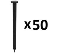 Lot de 50 piquets d'ancrage pour bordure de jardin