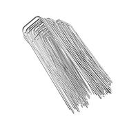 Lot de 50 piquets de jardin de haute résistance pour tissu de barrière contre les mauvaises herbes, câbles pour extérieur, cordes, bâches