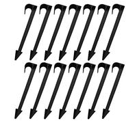 Lot de 50 piquets de support d'irrigation goutte à goutte de 15 cm pour tuyau de 1,6 cm, piquets de support de fixation au sol pour goutteur de jardin