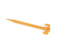 Lot de 50 piquets filetés en plastique pour auvent de tente avec tête d'enclume pour un martelage efficace et une stabilité sûre, convient pour la fixation de câble de tondeuse à gazon, 50 pièces