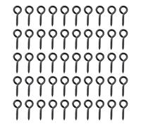 Lot De 50 Piton À Visser,Durable Crochet Mural A Visser,Crochet Suspension,Multifonctionnel 30 Mm Petite Vis Œil Crochets Vis Œillet,Idéal Pour De Multiples Applications Dans Le Bureau Domicile (Noir)