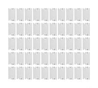 Lot de 50 plaques de protection de câble en acier galvanisé, conçues pour les clous en bois, 3,1 x 5,1 cm, outil d'installation essentiel