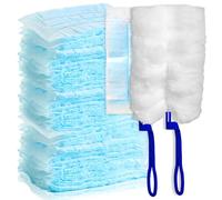 Lot de 50 plumeaux en Microfibre avec 2 poignées pour Attrape-poussière et saleté de Voiture