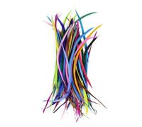 Lot de 50 plumes de dinde fines et douces teintes, 15 à 20 cm, pour robe, bijoux, Noël, chapeau, décoration de mariage, mélange de couleurs, 15 à 20 cm