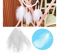 Lot De 50 Plumes Naturelles Pelucheuses Blanches De 8 À 12 Cm, Pour Carte Mémoire, Embellissement Artisanal, Pour Mariage, Bricolage, O8a3