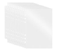 Lot de 50 Pochettes A6 pour Classeur à 6 Anneaux - En PVC Étanche, avec et sans Fermeture Éclair, Enveloppes Budget Idéales pour Rangement, Coupons, Documents