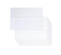 Lot de 50 pochettes d'invitation élégantes en vélin transparent conçues pour les invitations de mariage et la planification d'événements