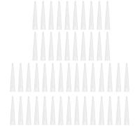 Lot de 50 pointes de cartouche en silicone - Embouts en silicone - Buses en silicone pour mastic adhésif et pistolet à cartouche