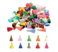 Lot de 50 Pompons Colorés - Mini Pompons pour Bricolage, Vêtements, Porte-Clés, Bijoux, Pendentifs de Sac et Accessoires de Maison