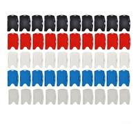 Lot de 50 porte-cartes réutilisables en polypropylène double face (10 de | Matériau PP réutilisable, léger, résistant aux fissures, lot de 50, utilisation au bureau ou à l'école