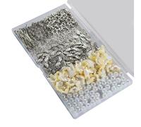 Lot de 50 porte-clés élégants en forme d'anges et de perles pour ajouter de la douceur à la vie